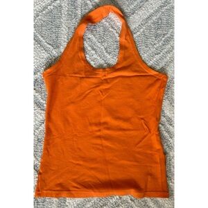 Vintage Orange Halter Top